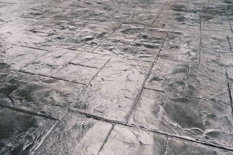 Stamped Concrete in Spring