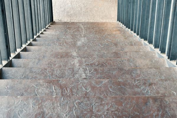Concrete Stair Stamping in Chico
